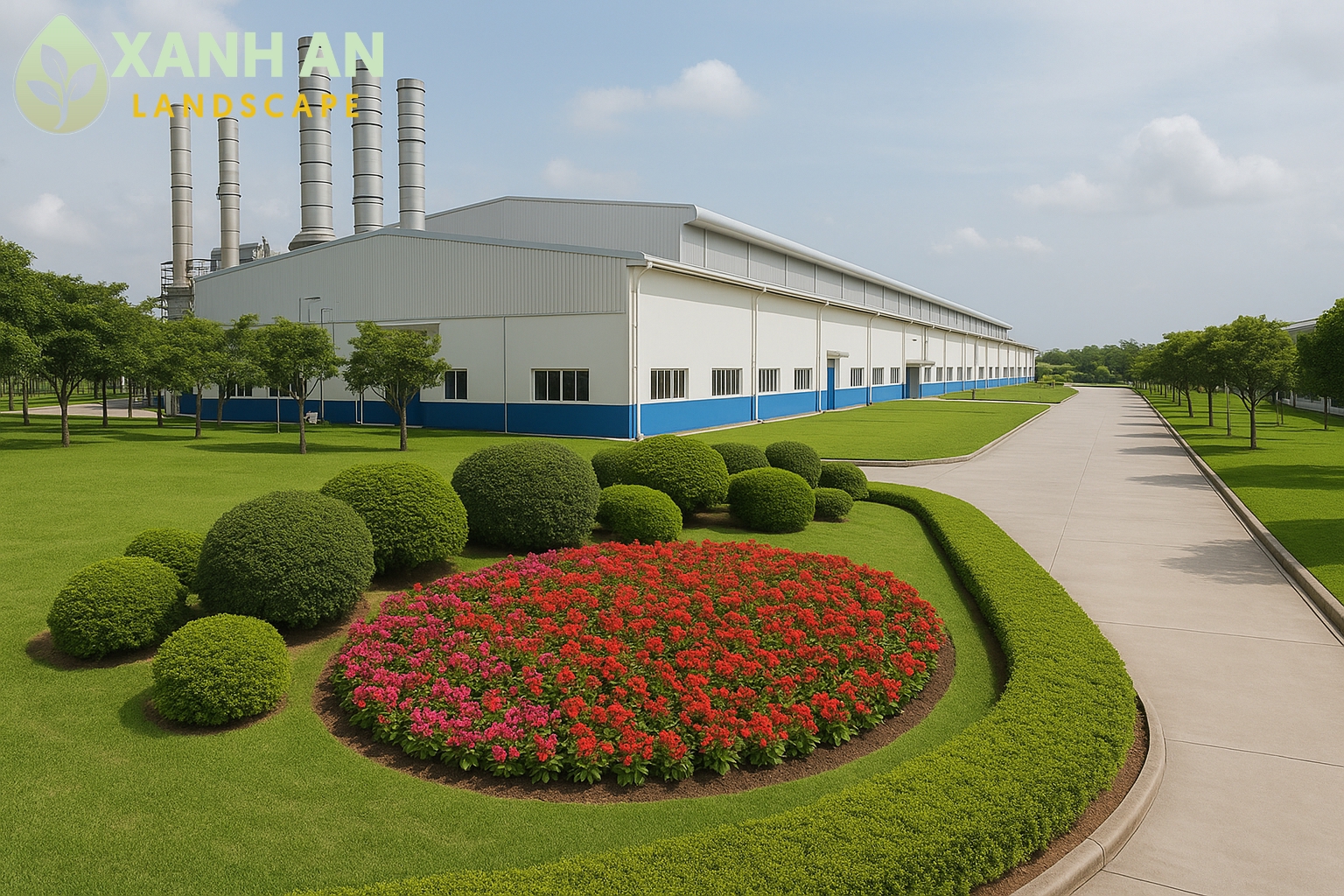 Cảnh quan nhà máy khu công nghiệp Cảnh quan nhà máy khu công nghiệp